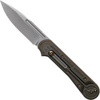 Image for WE Knife Double Helix 815B pocket knife, Bronze Handle, Stonewashed Blade