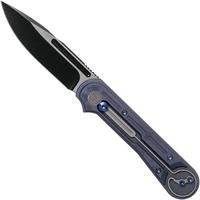 Image for WE Knife Double Helix 815C pocket knife, Blue Handle, Black Blade