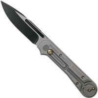 Image for WE Knife Double Helix 815E pocket knife, Grey Handle, Black Blade