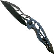 WE Knife Arrakis 906B couteau de poche, blue bronze, Elijah Isham design