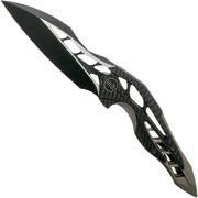  WE Knife Arrakis 906CF-B couteau de poche, Black, Champagne, Elijah Isham design