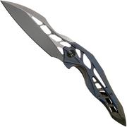 WE Knife Arrakis 906F coltello da tasca, blue-bronze, two-tone, Elijah Isham design