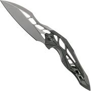 WE Knife Arrakis 906F coltello da tasca, flamed, two-tone, Elijah Isham design