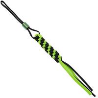 Bild für WE Knife A-01A Paracord Lanyard mit Titanium-Bead, grün-schwarz