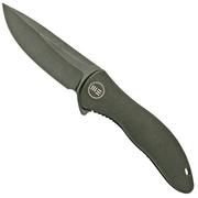 WE Knife Synergy 2v2 WE18046D-3, Black Titanium, coltello da tasca, design di Jim O’Young