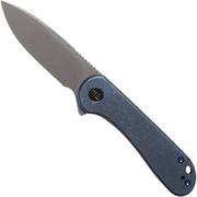 WE Knife Elementum WE18062X-2 Stonewashed, Blue Titanium coltello da tasca