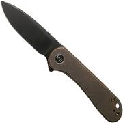 WE Knife Elementum WE18062X-4 Blackwashed, Bronze Titanium couteau de poche