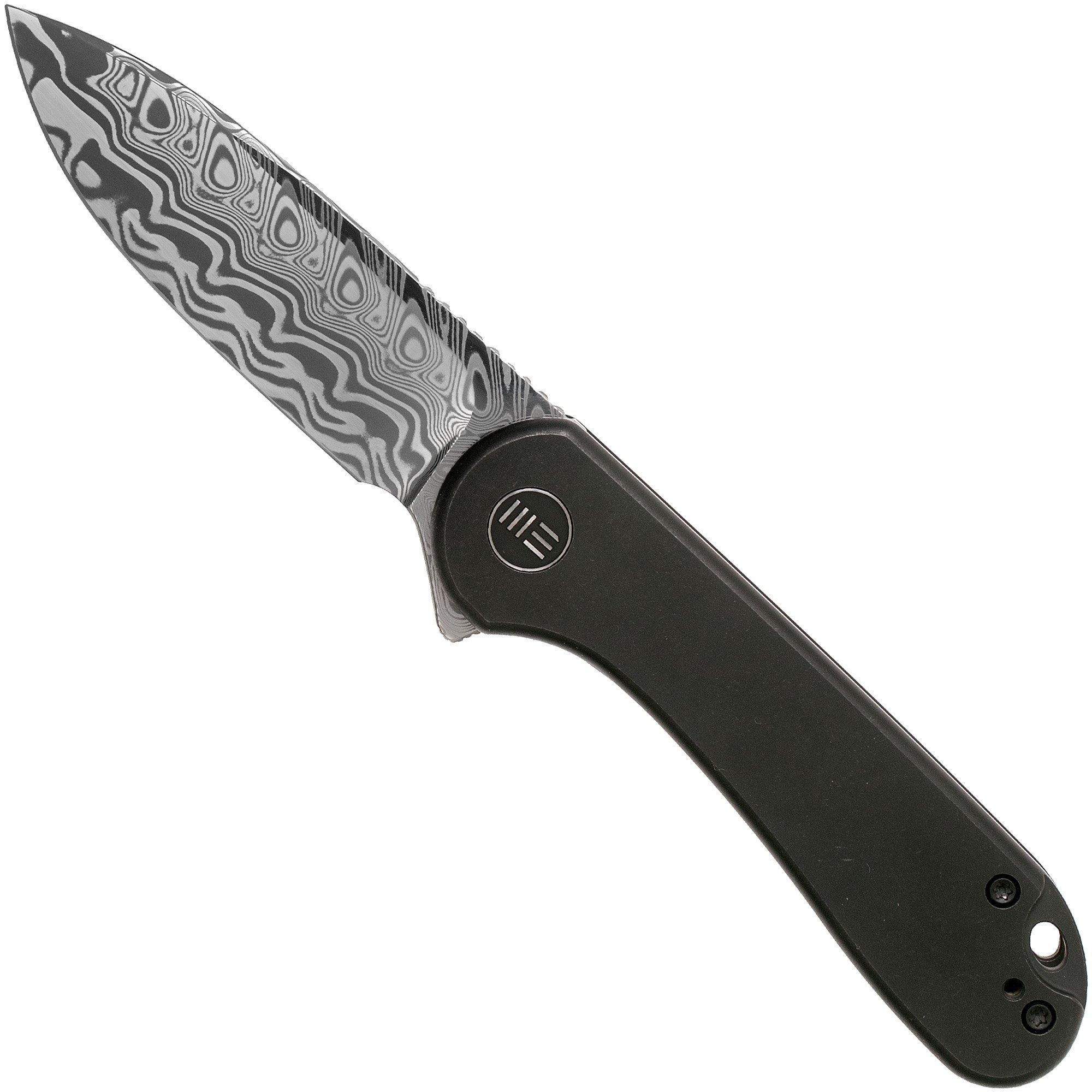 Nóż składany WE Knife Elementum WE18062X-DS1 Damasteel, Black Titanium