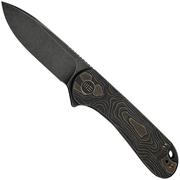 Imagem para WE Knife Elementum WE18062XA-3, Black Stonewashed CPM MagnaCut, Black/Bronze Titanium navalha