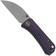 Image pour WE Knife Banter Wharncliffe WE19068J-2 Grey Stonewashed CPM S35VN, Purple Canvas Micarta, couteau de poche, Ben Petersen design