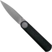 WE Knife Eidolon Drop Point, Integral schwarzes G10 WE19074A-B Taschenmesser, Justin Lundquist Design