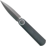 WE Knife Eidolon Dagger, Integral Gray G10 WE19074B-A couteau de poche, Justin Lundquist design