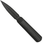 WE Knife Eidolon Dagger, Integral Carbonfiber WE19074B-C couteau de poche, Justin Lundquist design