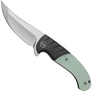 WE Knife Curvaceous WE20012-3 Black Titanium, Natural G10 coltello da tasca, design di Eric Ochs