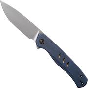 WE Knife Seer WE20015-2 Hand Rubbed, Blue Titanium Limited Edition zakmes