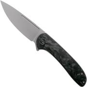 WE Knife Saakshi WE20020C-1 Stonewashed, Carbon fibre coltello da tasca