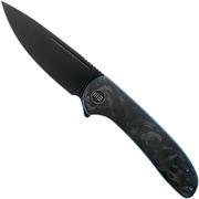 WE Knife Saakshi WE20020C-2 Black Stonewashed, Carbon fibre pocket knife