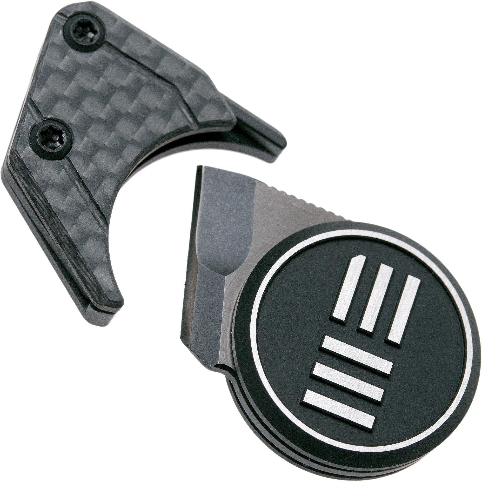 Nóż typu neck WE Knife Quark WE20021-2 Silver, projekt Ostap Hel