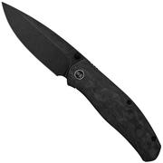 WE Knife Esprit 20025A-C Blackwashed, Marble Carbon fibre pocket knife, Ray Laconico design