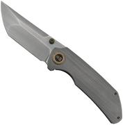 WE Knife Thug XL, WKWE20028D-1, Grey Titanium, Grey CPM-20CV pocket knife