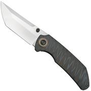 Nóż składany WE Knife Thug XL, WKWE20028D-2, Tiger Stripe Titanium, Satin CPM-20CV