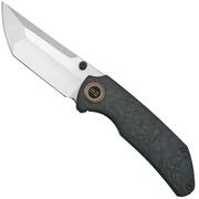 WE Knife Thug XL, WKWE20028D-2, Shredded Carbonfiber, Grey Titanium, Satin CPM-20CV pocket knife
