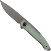 WE Knife Smooth Sentinel WE20043-2 Gray Titanium Natural G10 pocket knife