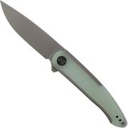 Nóż składany WE Knife Smooth Sentinel WE20043-2 Gray Titanium Natural G10