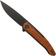 Image for WE Knife Smooth Sentinel WE20043-3 Black Titanium Cuibourtia Wood pocket knife