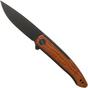 Afbeelding voor WE Knife Smooth Sentinel WE20043-3 Black Titanium Cuibourtia Wood zakmes