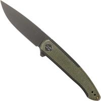 Immagine per WE Knife Smooth Sentinel WE20043-4 Black Titanium Green Micarta coltello da tasca