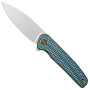 WE Knife Shakan Limited Edition WE20052C-1 Blue/Black Machined Titanium, couteau de poche