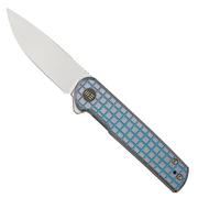 Nóż składany WE Knife Charith Blue Titanium, CPM 20CV Limited Edition, WE20056B-1