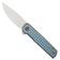 Image pour WE Knife Charith Blue Titanium, CPM 20CV Limited Edition, WE20056B-1 couteau de poche