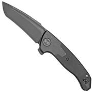 WE Knife Press Check WE20078A-1 Matte Black Titanium navaja