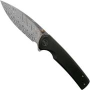 WE Knife Subjugator WE21014C-DS1 Damasteel, Black Titanium navaja