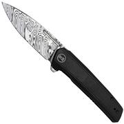 WE Knife Speedster WE21021B-DS1, Black Titanium, Damasteel pocket knife