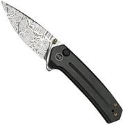 WE Knife Culex WE21026B-DS1, Bronze & Black Titanium, Damasteel couteau de poche