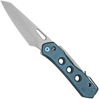 Image for WE Knife Vision R 21031-3 Blue Titanium, Silver Bead Blasted pocket knife, Snecx design
