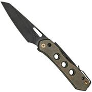 WE Knife Vision R 21031-4 Bronze Titanium, Black Stonewashed Taschenmesser, Snecx Design