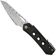 WE Knife Vision R 21031-DS1 Black Titanium, Hakkapella Damaststahl Taschenmesser, Snecx Design