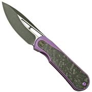 WE Knife Baloo WE21033-3 Purple Titanium/Grey Carbonfiber, couteau de poche