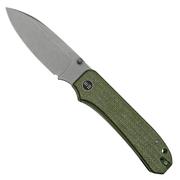 WE Knife Big Banter WE21045-2 green pocket knife, Ben Petersen design
