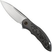 WE Knife Makani WE21048B-2, Grey Titanium, Aluminium Foil Carbonfiber inlay, CPM 20CV couteau de poche
