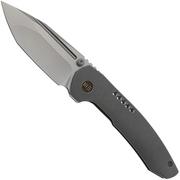 WE Knife Trogon WE22002-1, CPM 20CV Bead Blasted Grey Titanium, couteau de poche