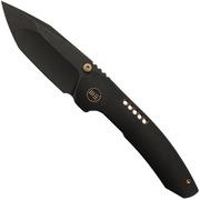 WE Knife Trogon WE22002B-2 Black Titanium, Black Stonewashed CPM 20CV Taschenmesser