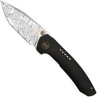 Immagine per WE Knife Trogon WE22002B-DS1 Black Titanium, Heimskringla Damasteel coltello da tasca