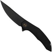 Nóż składany WE Knife Merata, WE22008A-1 Limited Edition, Black Titanium CPM 20CV