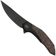 WE Knife Merata, WE22008B-1 Limited Edition, Black Titanium, CopperFoil Carbonfiber, CPM 20CV couteau de poche