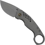 WE Knife Envisage WE22013-1 Gray Titanium, Stonewashed zakmes, Tuff Knives design